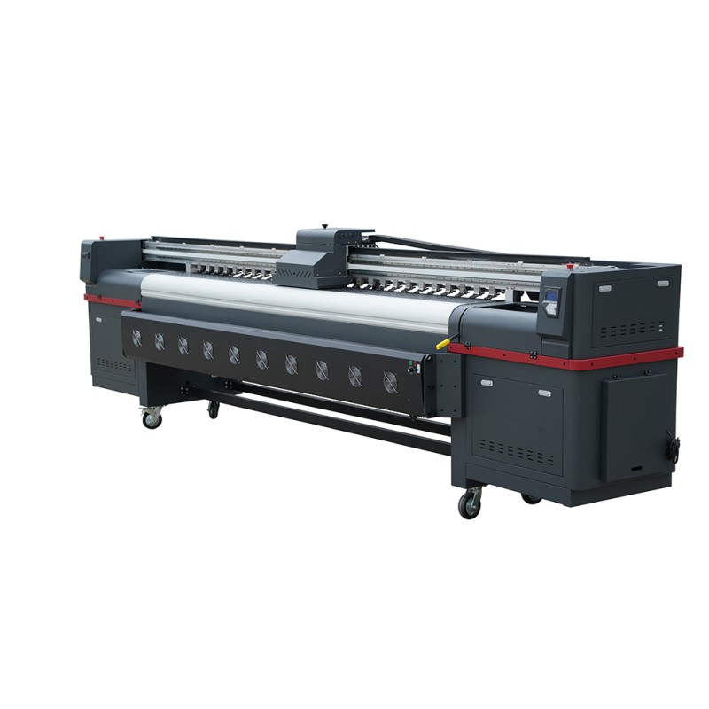 CRYSTAL advertising printing machine with Konica-512I print head used to print car stickers and inkjet cloth