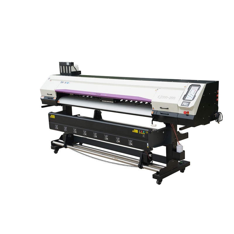 CRYSTAL 1.8-meter-wide format commercial printer with two heads to use for wall paper and photo printing