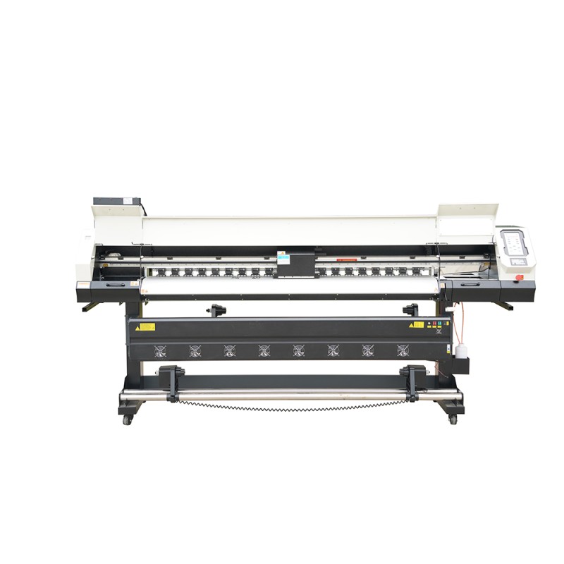 CRYSTAL 1.8-meter-wide format commercial printer with two heads to use for wall paper and photo printing