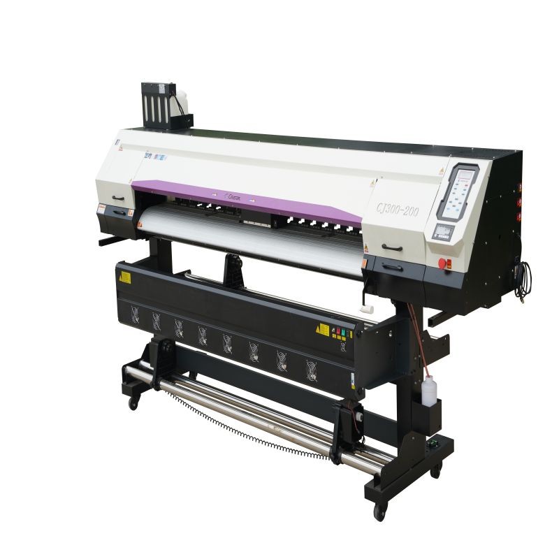 CRYSTAL 1.8-meter-wide format commercial printer with two heads to use for wall paper and photo printing